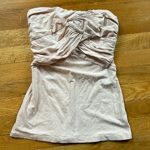 BEBE cream tube top XS